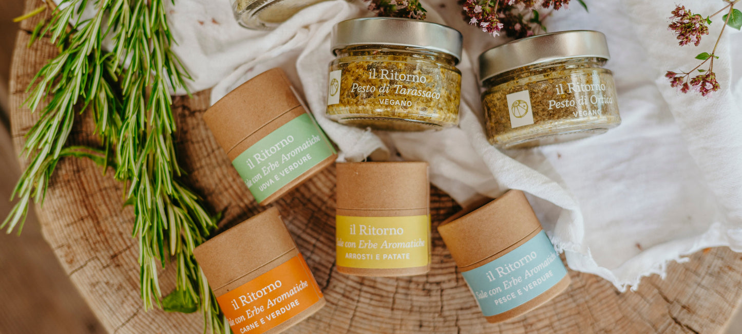 Pesti e Sale con Erbe Aromatiche