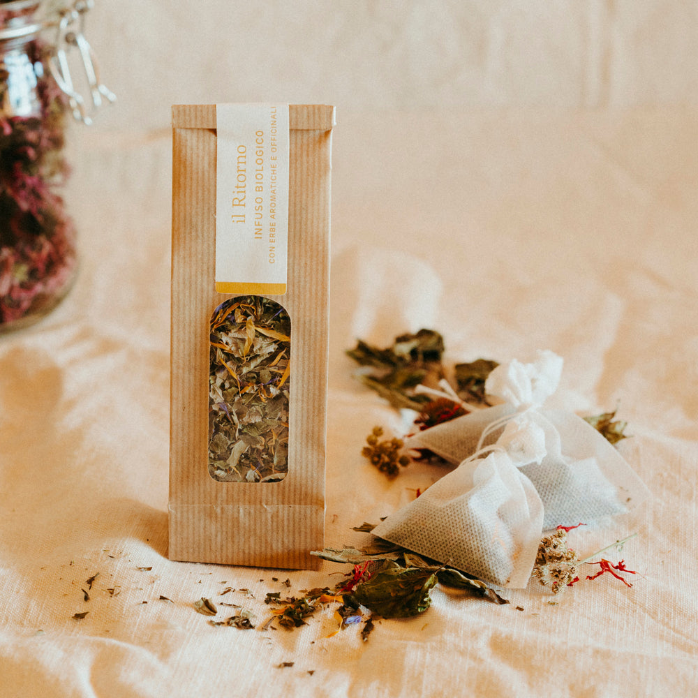 Infuso Giallo BIO Lampone Menta Verbena 15g