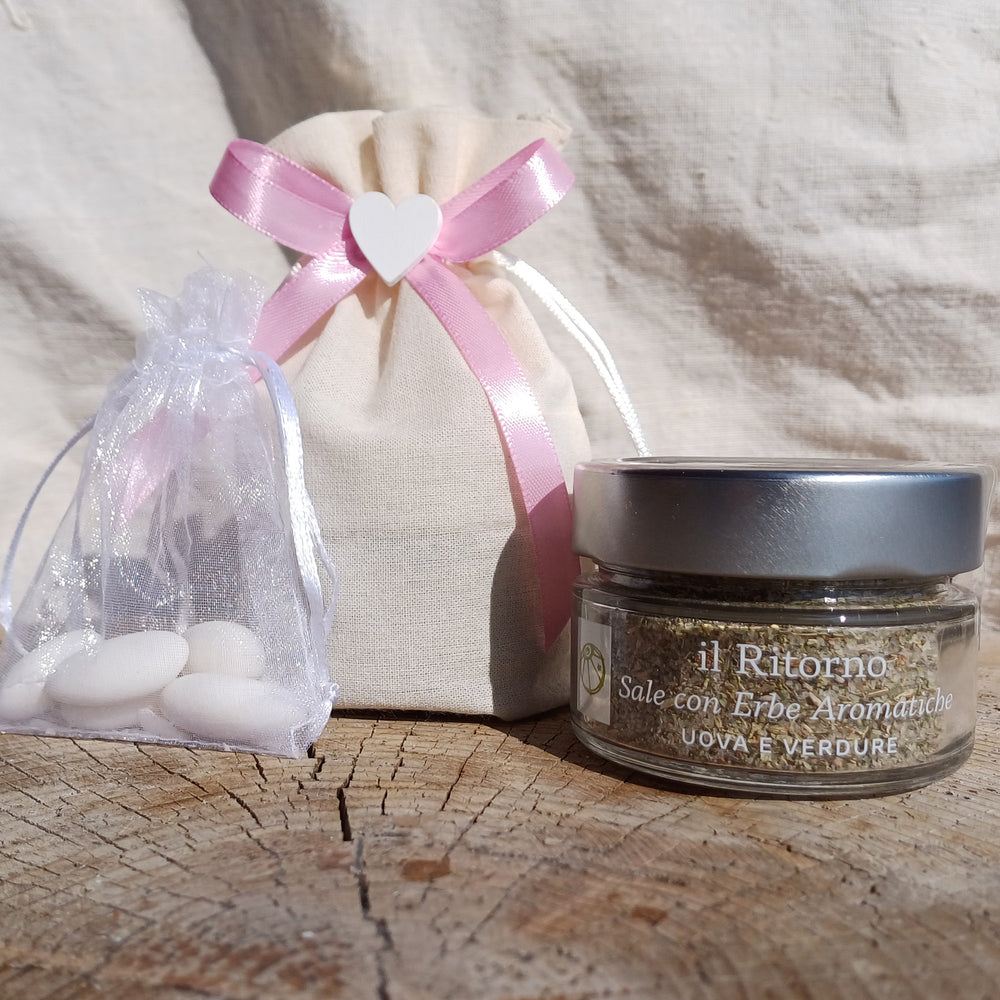 Bomboniera con Sale con Erbe Aromatiche